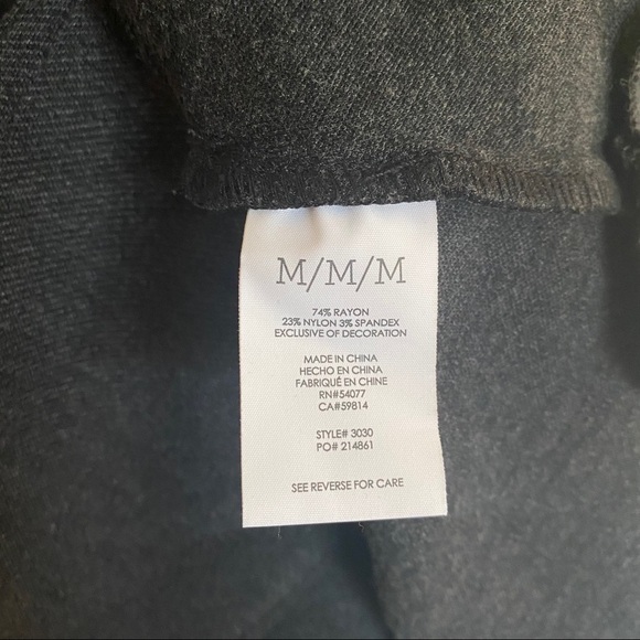 CAbi Gray Crew Blazer Jacket Charcoal Ponte Knit - Picture 8 of 8